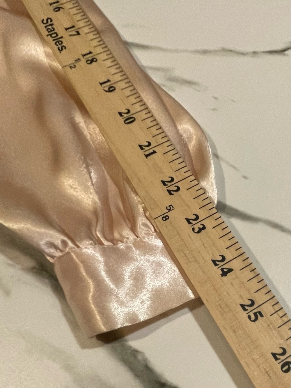Vintage 1980's TESS Paris-Milano, Pink Satin Bow-Neck Blouse, Size 10, Flawless - Picture 13 of 13